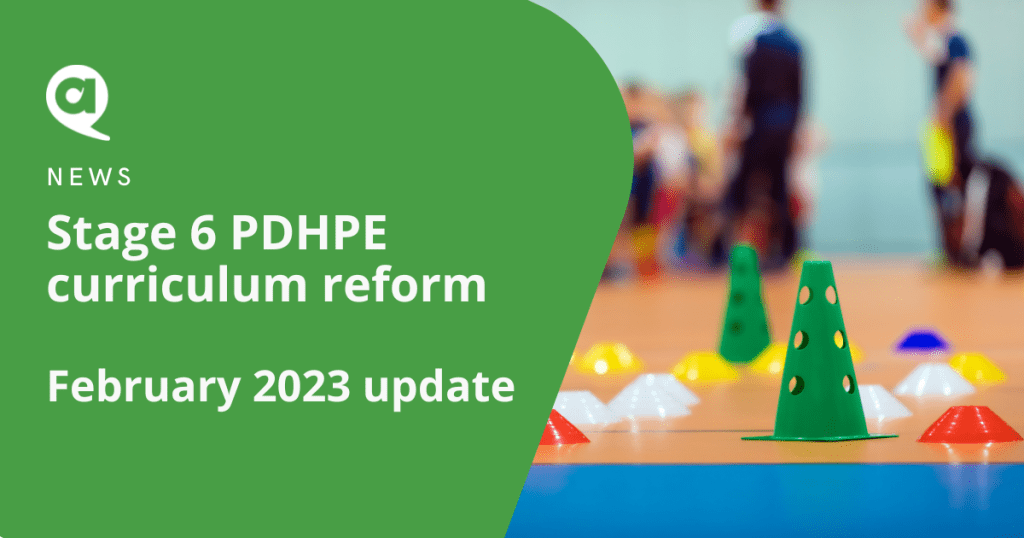 Stage 6 Curriculum reform update