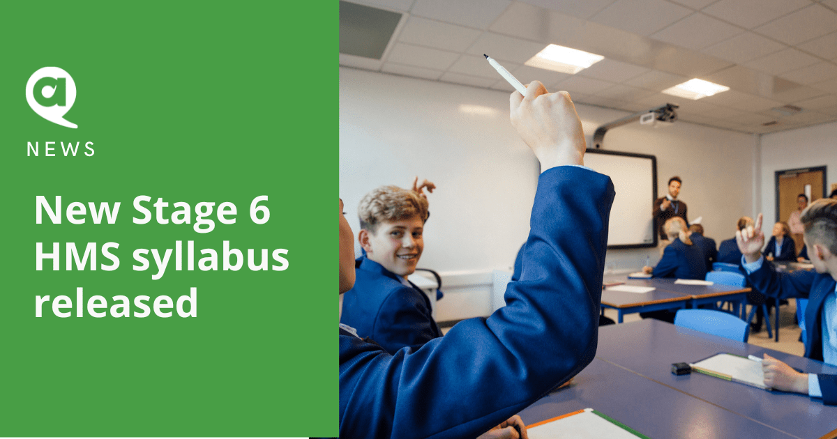 New Stage 6 HMS syllabus releases