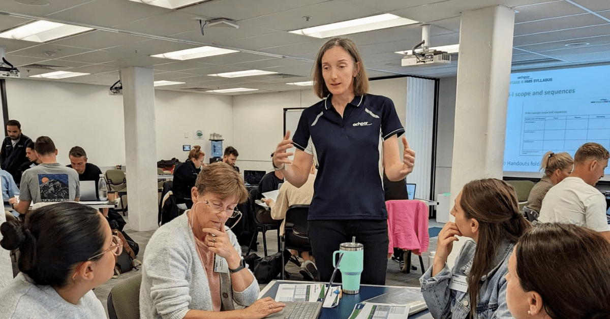 Clare Roden teaching